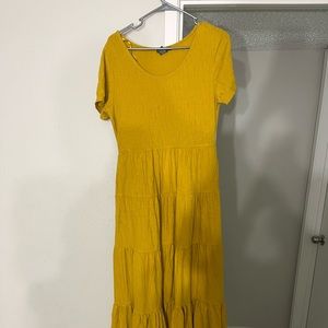 Yellow long dress